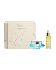 Coffret Cold Marine Rosto para peles secas. Contém Creme Riche 50ml + Huile Serum 30ml). poupa 31,60 € face ao preço individual dos produtos. + OFERTA Furoshiki 45cm*45cm